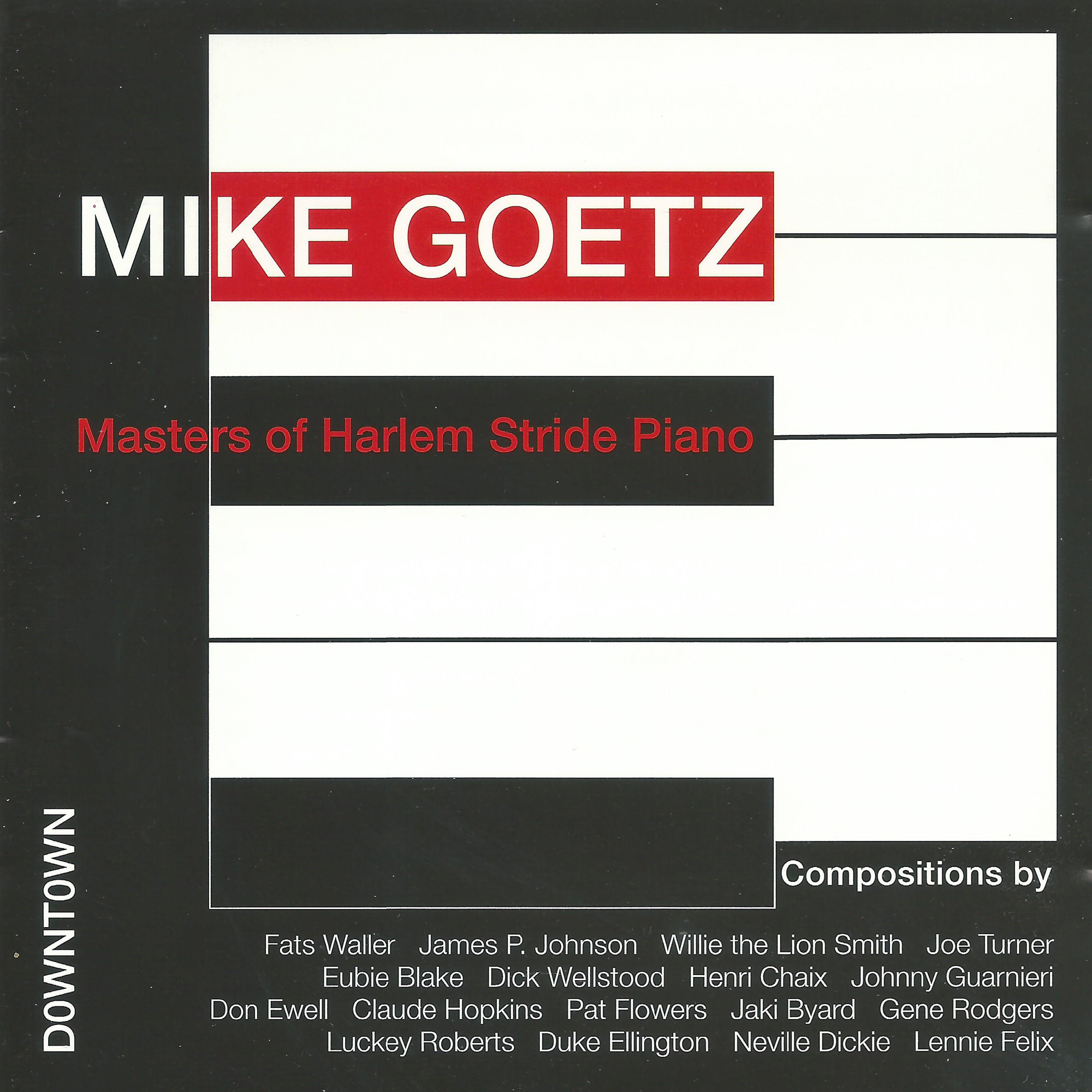 DR 9209 / Mike Goetz. Masters of Harlem Stride Piano